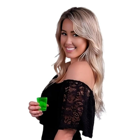 Glow In The Dark Shot Glass Green