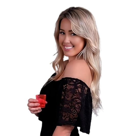 Glow In The Dark Shot Glass Red