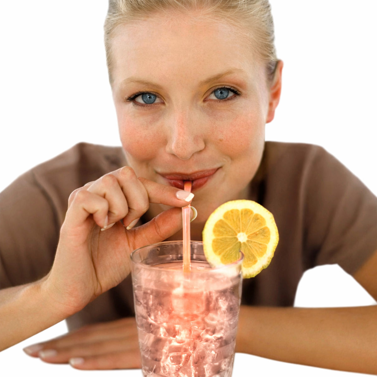 Orange Glow Drinking Straws Pack of 25