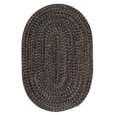 Black Colonial Mills Hayward Oval Rugs Braided Rugs Made in the USA