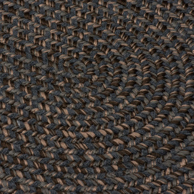 Charcoal Colonial Mills Hayward Oval Rugs Braided Rugs Made in the USA