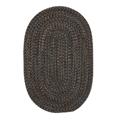 Charcoal Colonial Mills Hayward Oval Rugs Braided Rugs Made in the USA