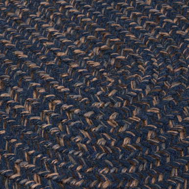 Navy Colonial Mills Hayward Oval Rugs Braided Rugs Made in the USA