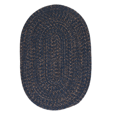 Navy Colonial Mills Hayward Oval Rugs Braided Rugs Made in the USA