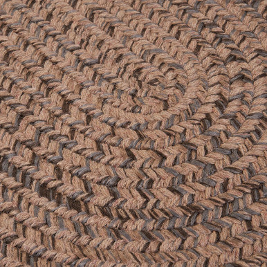 Mocha Colonial Mills Hayward Oval Rugs Braided Rugs Made in the USA