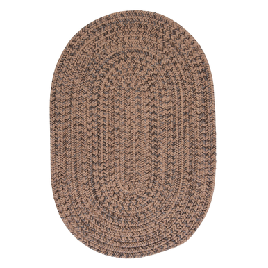 Mocha Colonial Mills Hayward Oval Rugs Braided Rugs Made in the USA