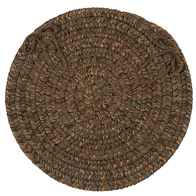 Bark Colonial Mills Hayward Chair Pads Braided Chair Pads Made in the USA