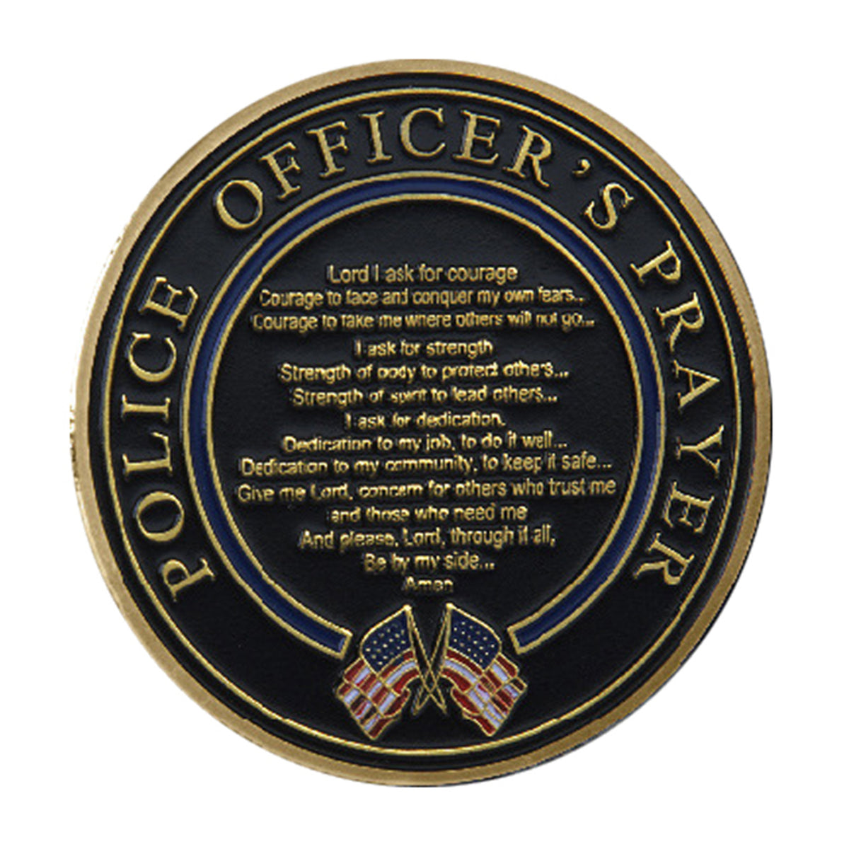 I Got Your 6 Police Gold Plated Challenge Coin