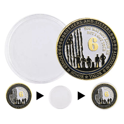 I Got Your 6 Police Gold Plated Challenge Coin