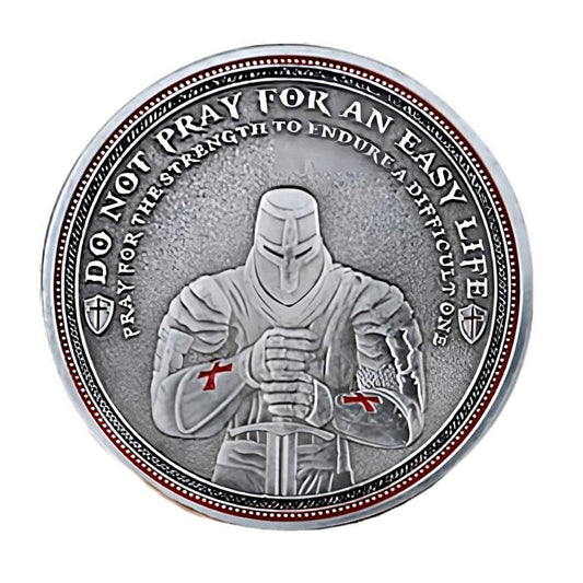Knights Templar Crusader Shield Token Commemorative Religious Coin