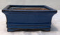 Blue Ceramic Bonsai Pot - Rectangle   6.125" x 5.0" x 2.125"