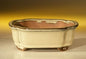 Beige Ceramic Bonsai Pot - Rectangle   6.125" x 5.0" x 2.125"