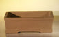 Tan Unglazed Ceramic Bonsai Pot - Rectangle  8.25" x 6" x 2.75"