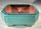 Light Blue Ceramic Bonsai Pot - Rectangle  Professional Series   6" x 4" x 2"