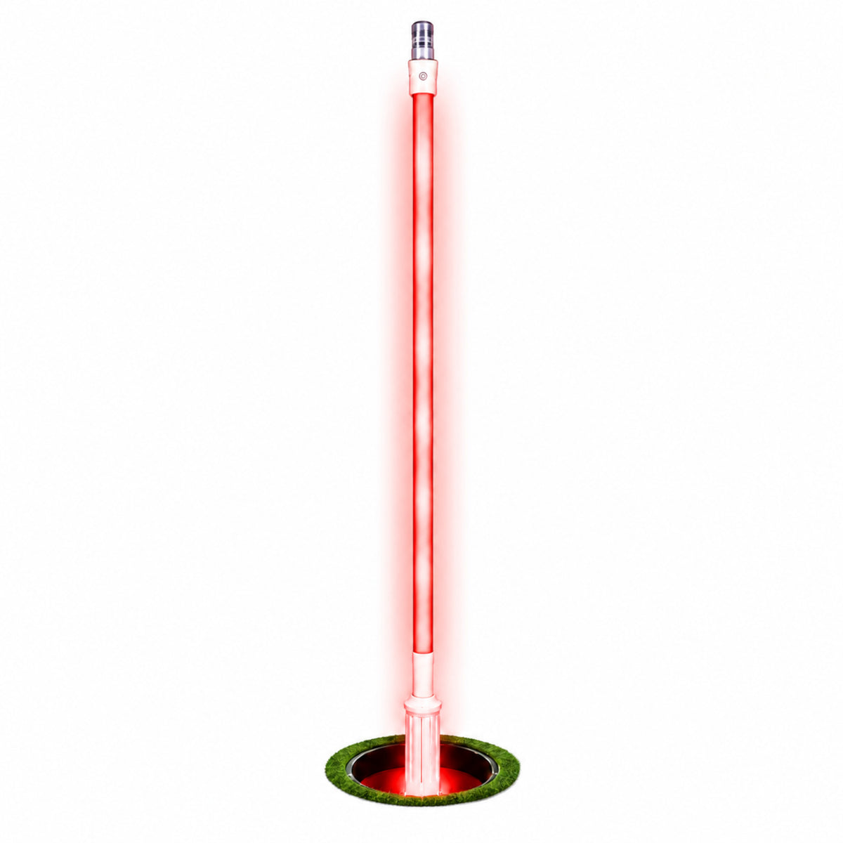 LED 78 Inch Red Flag Stick