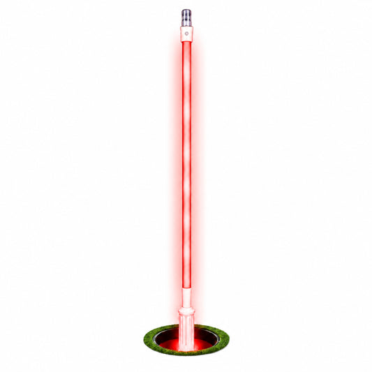 LED 78 Inch Red Flag Stick