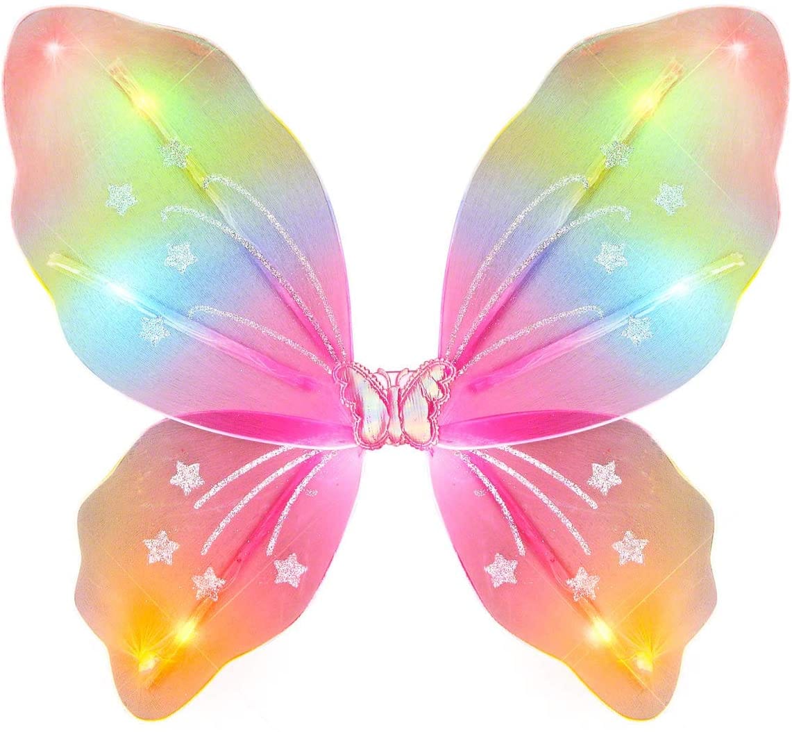 Light Up Rainbow Fairy Butterfly Wings