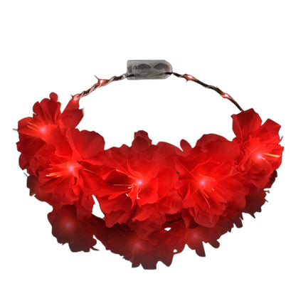 Red Kiss Fairy Flower LED Headband