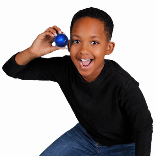 LED Impact Activated Bouncy Ball Blue