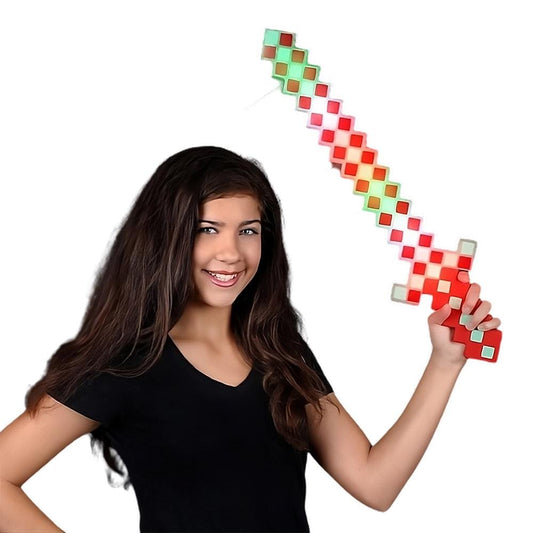LED Pixelated Christmas Warrior Sword