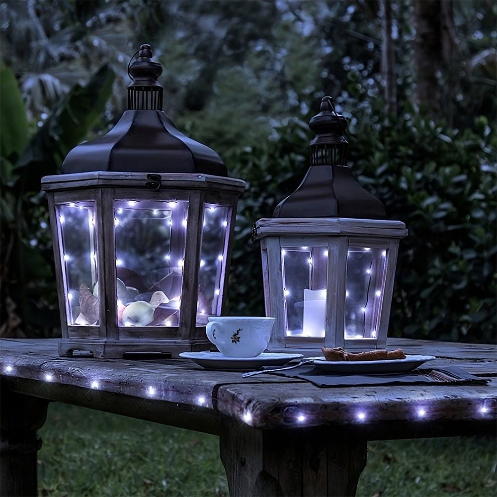 LED Wire String Lights White 118 Inch