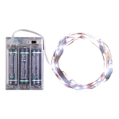 LED Wire String Lights White 118 Inch