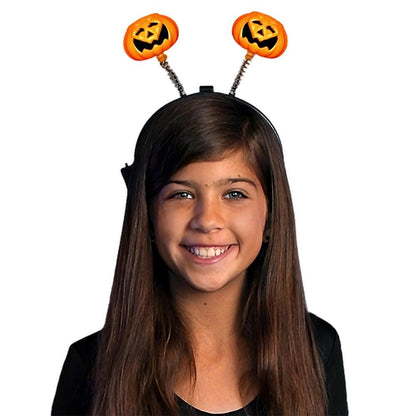 LED Pumpkin Head Boppers Headband
