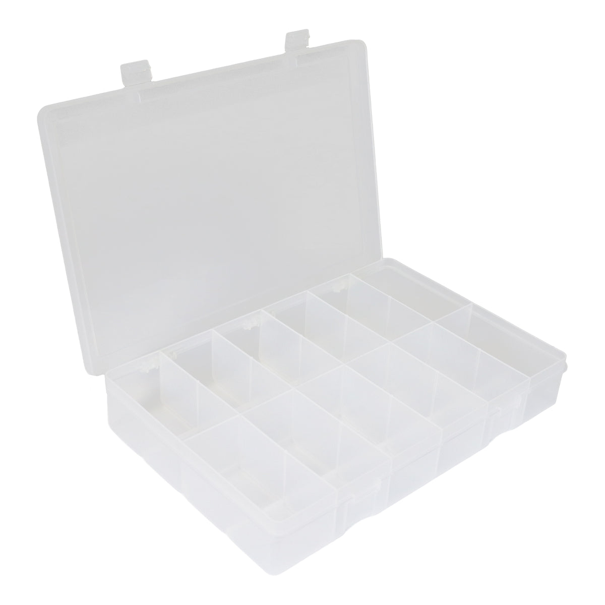 Large Plastic Compartment Box, 12 Openings
