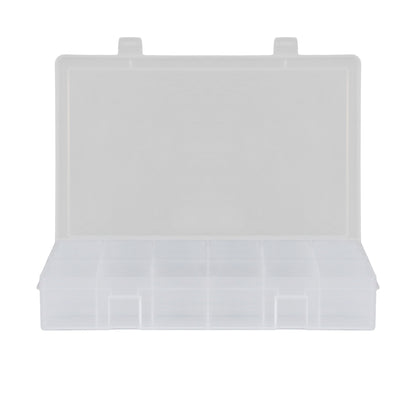 Large Plastic Compartment Box, 12 Openings