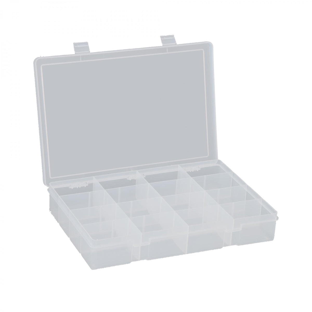 Large Plastic Compartment Box, 16 Openings