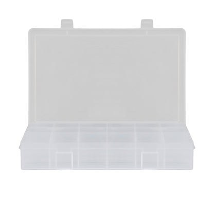 Large Plastic Compartment Box, 18 Openings