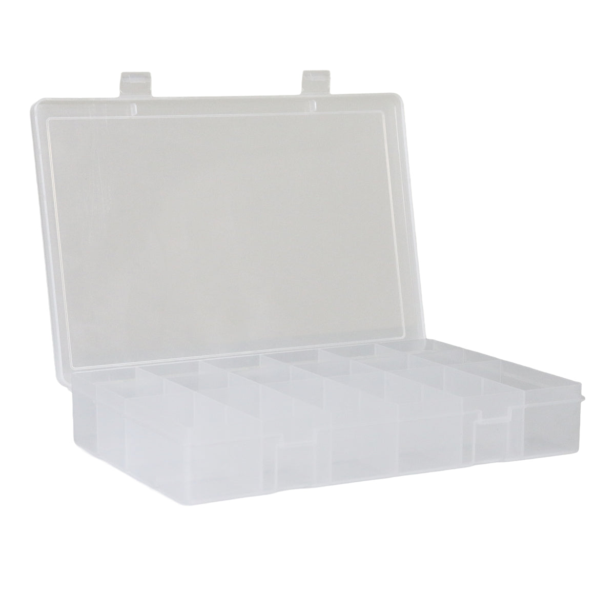 Large Plastic Compartment Box, 18 Openings