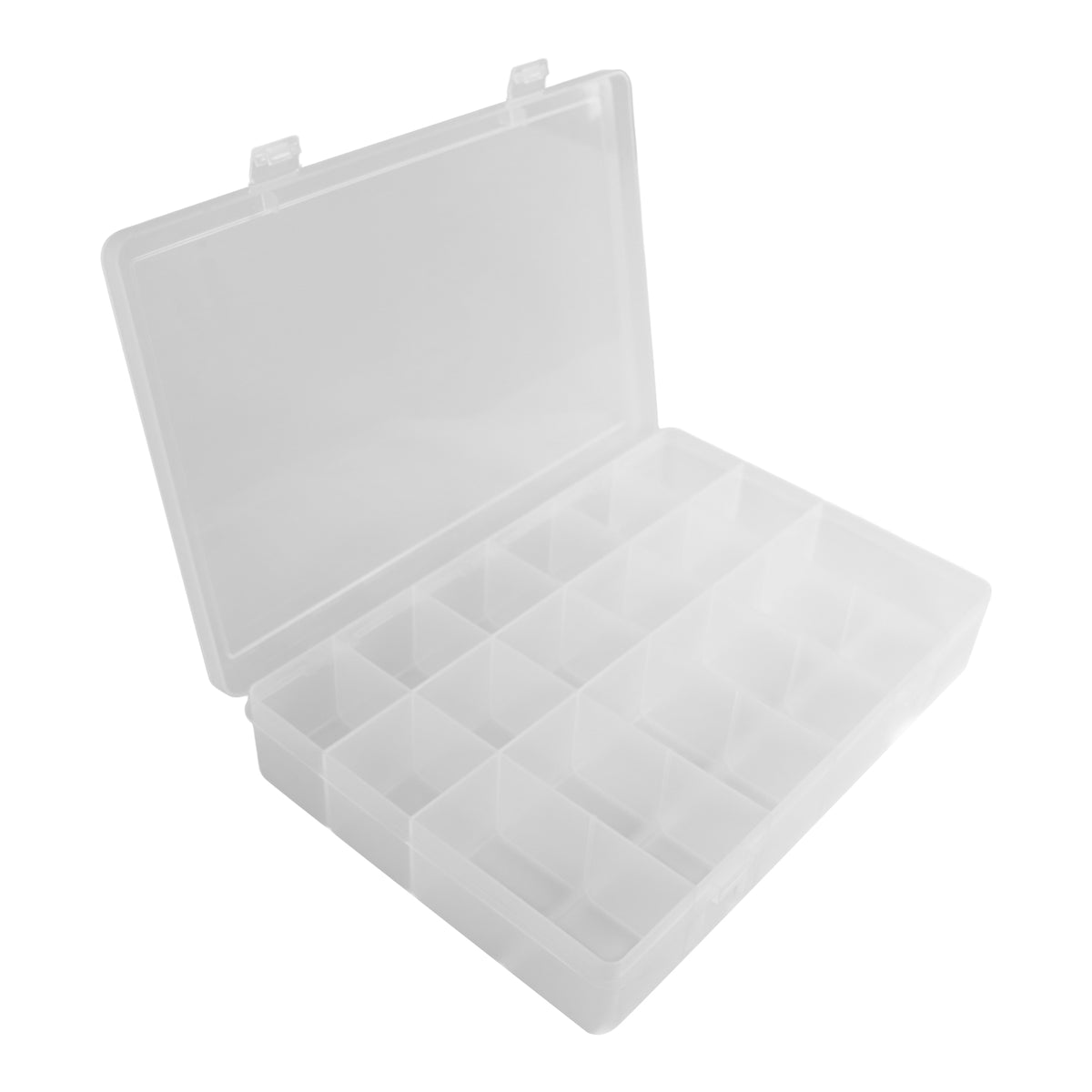 Large Plastic Compartment Box, 18 Openings