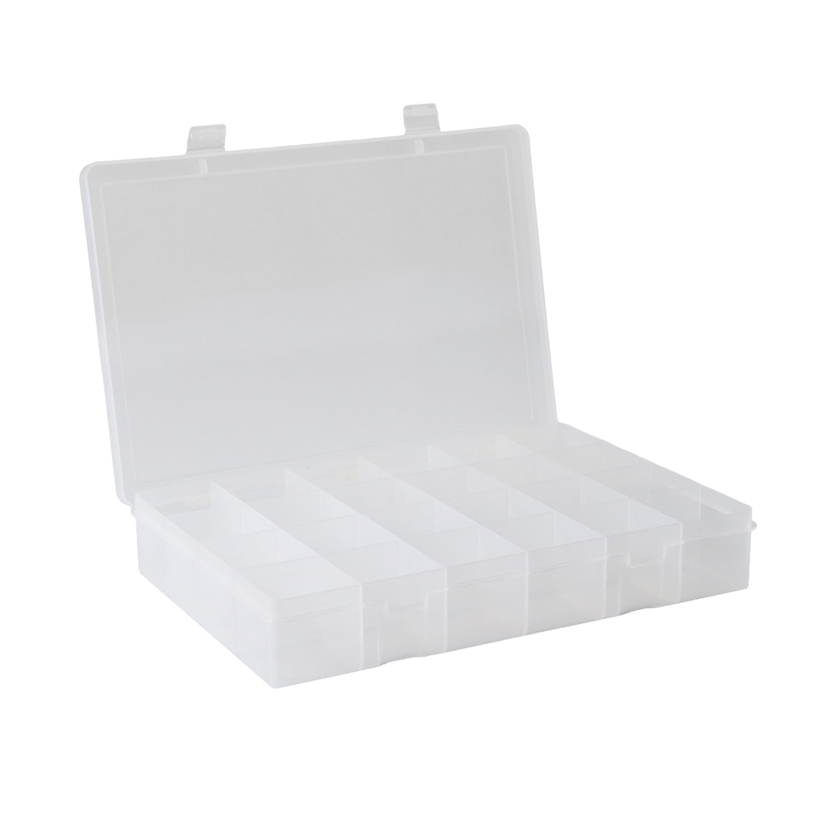 Large Plastic Compartment Box, 24 Openings