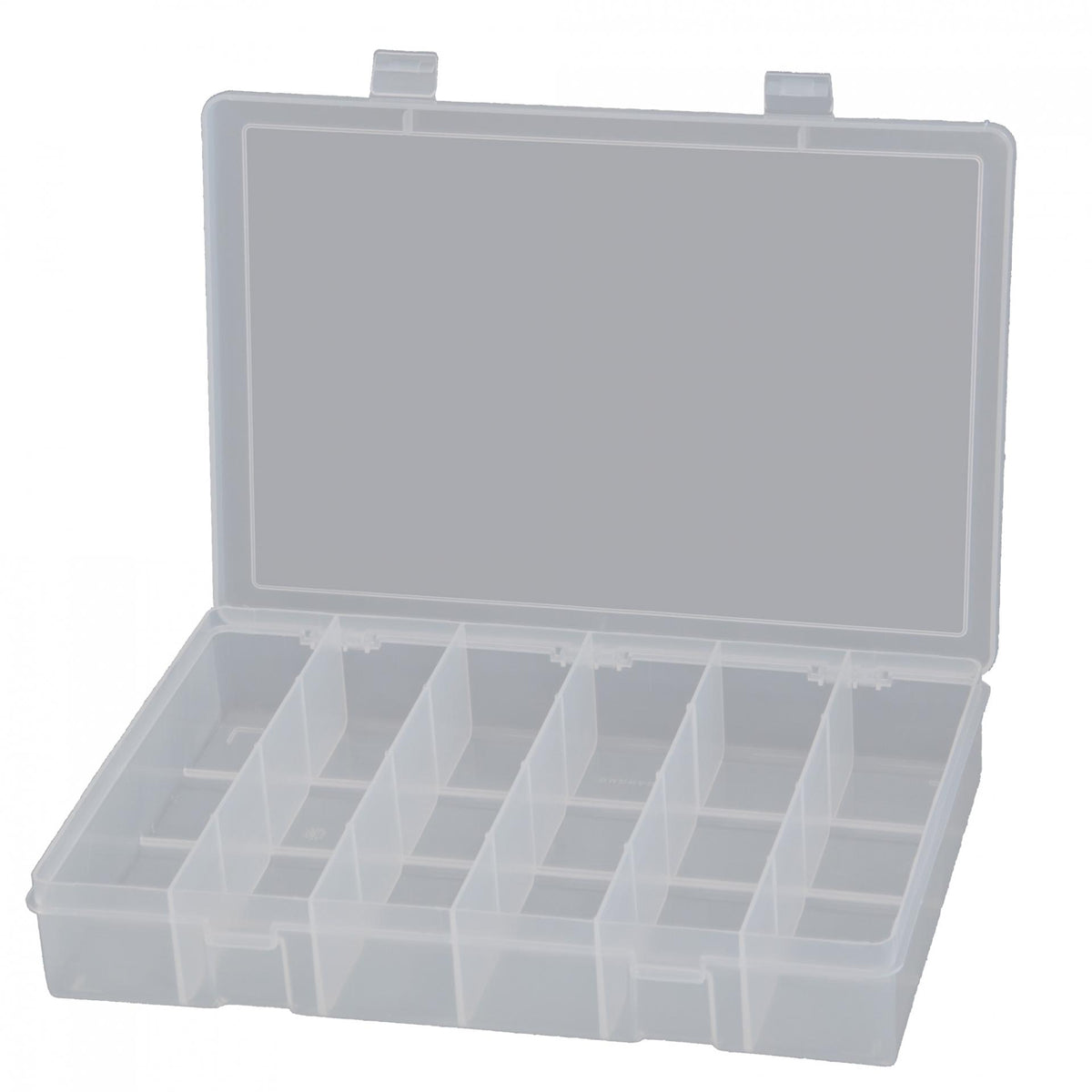 Large Plastic Compartment Box, 6 Openings