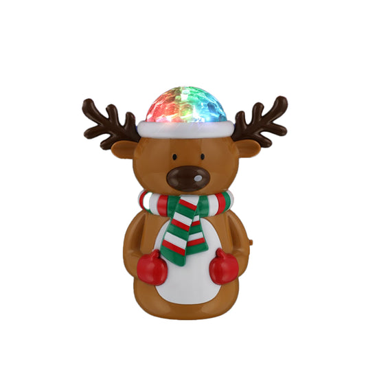 Light Up Christmas Reindeer Glowing Prism Projector