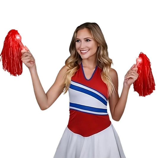 LED Team Spirit Pom Pom Red
