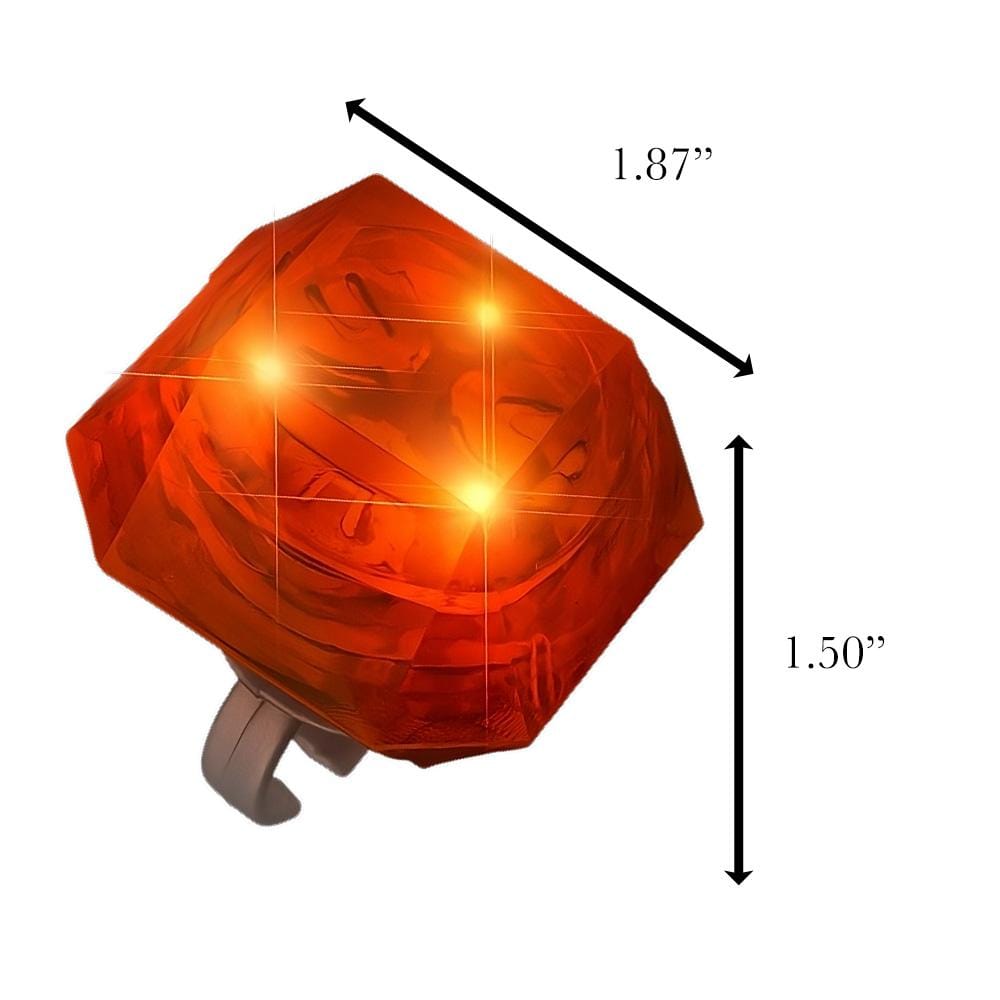 Huge Gem Ring Orange Diamond