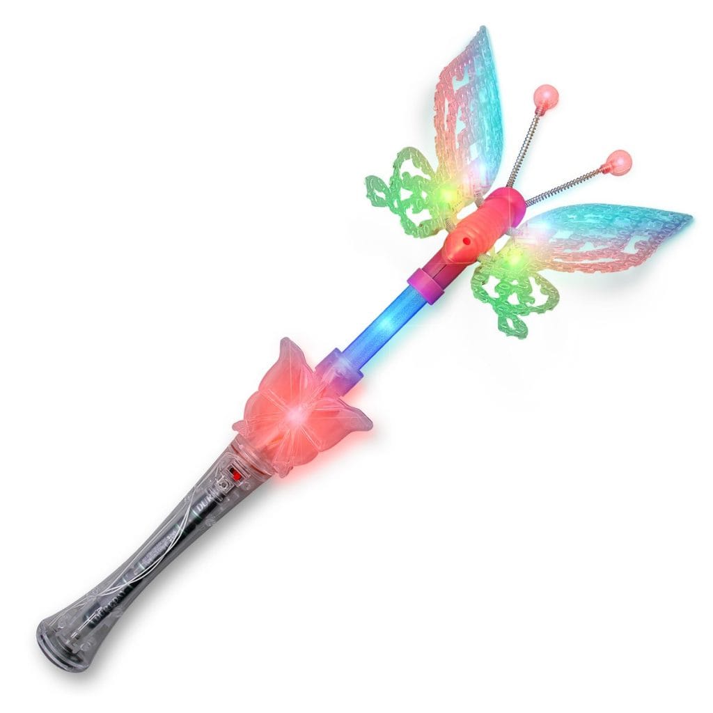 Transparent LED Butterfly Wand