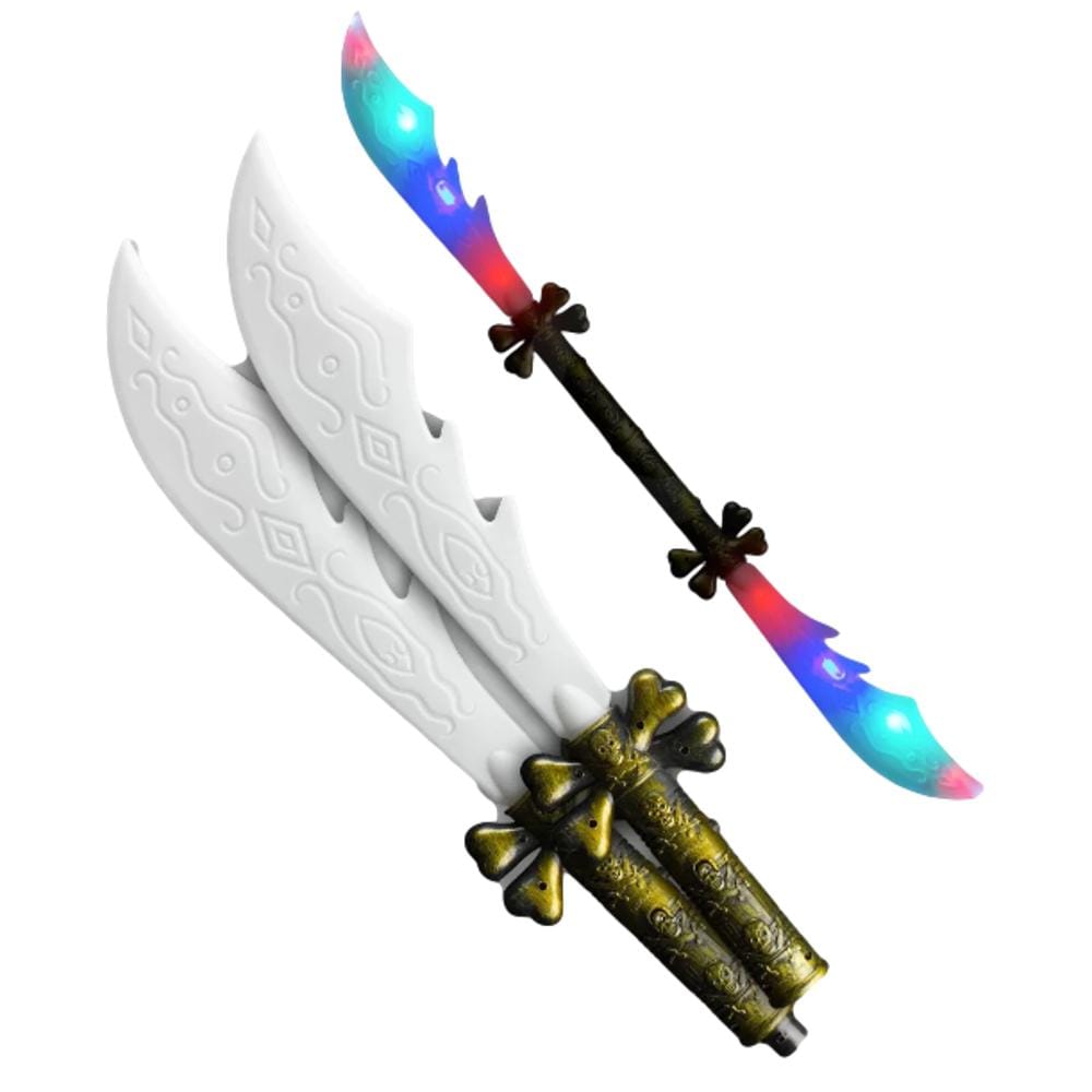 Light Up Shiver Me Timbers 42 Inch Double Sword