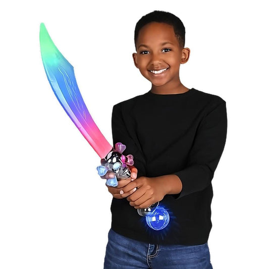Crystal Skull Pirate Scimitar Sword