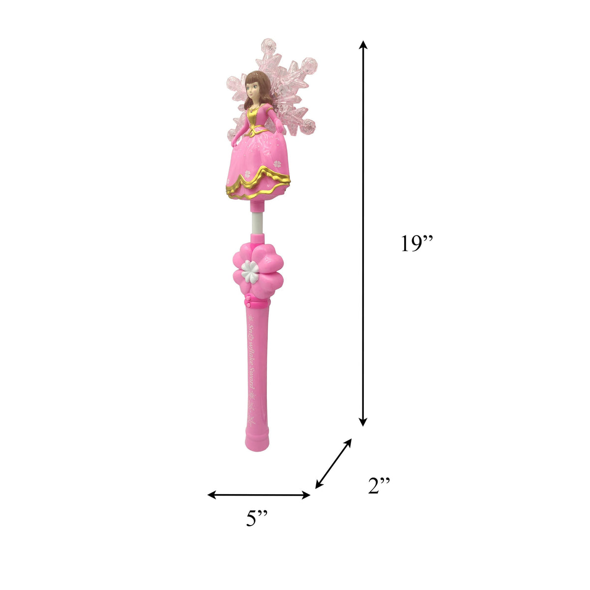 Light Up Princess Fairy Snowflakes Wand