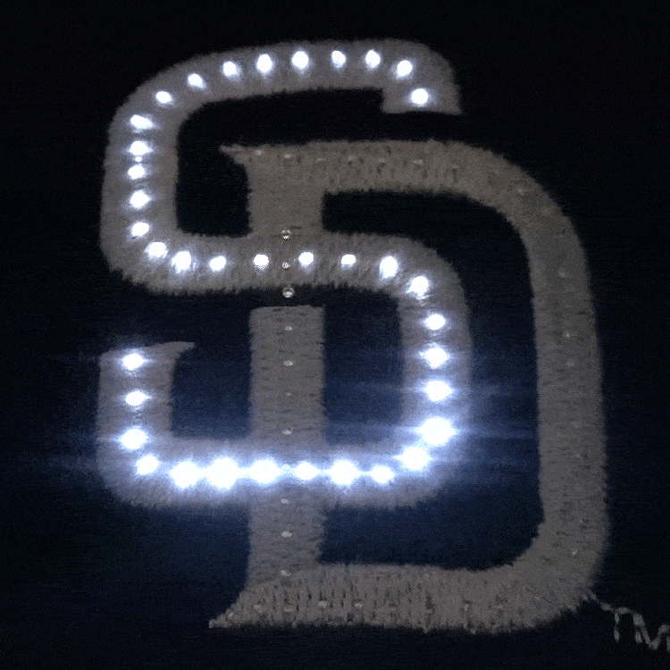 San Diego Padres Flashing Fiber Optic Cap