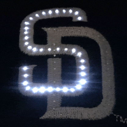 San Diego Padres Flashing Fiber Optic Cap