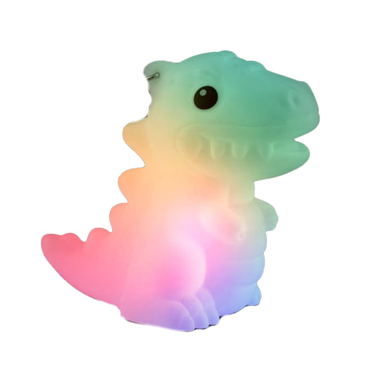 Light Up Soft Baby Dinosaur Charm Necklace with 8 LED Functions