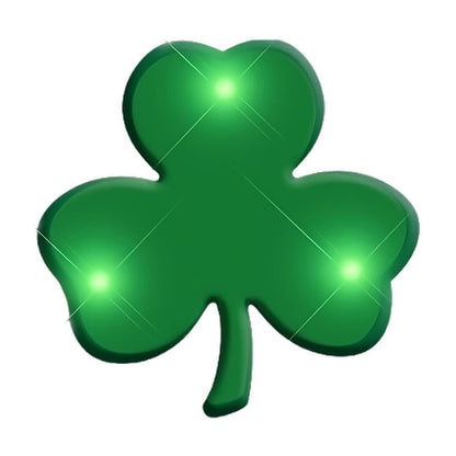Shamrock Flashing Body Light Lapel Pins