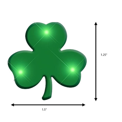 Shamrock Flashing Body Light Lapel Pins