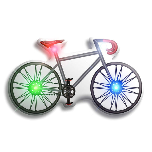 Bicycle Flashing Body Light Lapel Pins