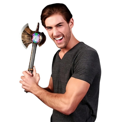 Medieval Axe Toy with Spinning Lights and Sound Effects