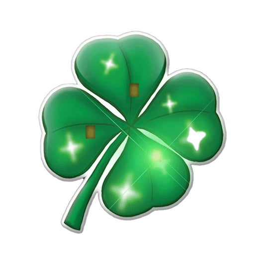 Four Leaf Clover Flashing Body Light Lapel Pins